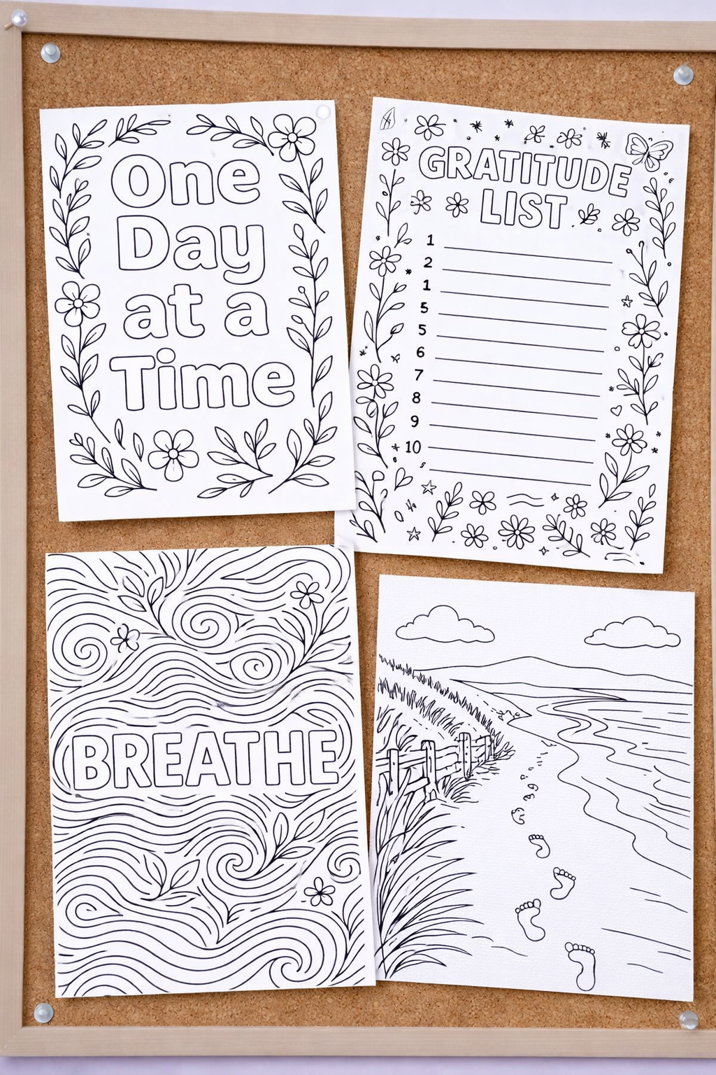 One Day At a Time: Coloring Book